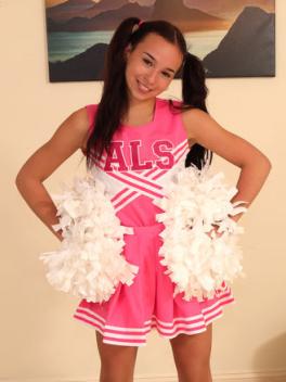Alsscan - Dakota Tyler in Pink Cheerleader Uniform