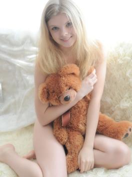 Exclusive Teen Porn - Blonde with Teddy Bear